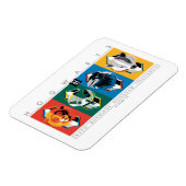 Magnet Flexible Harry Potter | HOGWARTS™ House Sigils (Côté Gauche)