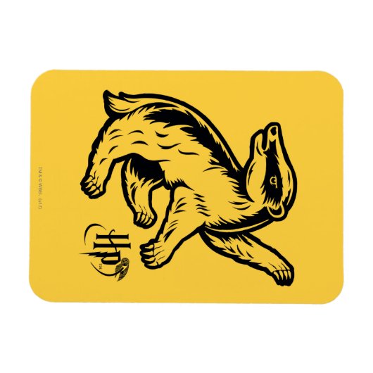 Magnet Flexible Harry Potter | Icône Badger Hufflepuff (Horizontal)