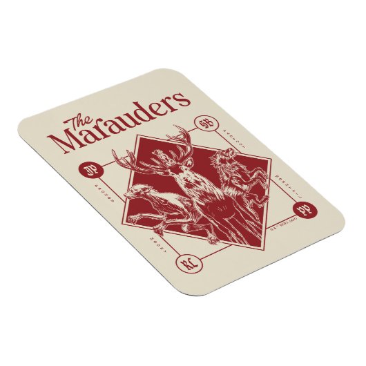 Magnet Flexible HARRY POTTER™ Les Marauders Animagus Graphisme (Côté Droit)