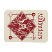 Magnet Flexible HARRY POTTER™ Les Maraudeurs Animagus Bande dessin (Horizontal)