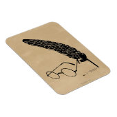 Magnet Flexible Harry Potter | Lunettes et plume (Côté Droit)