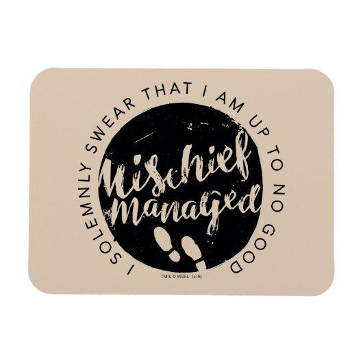 Magnet Flexible Harry Potter | Marauder's Map Charms Typographie (Horizontal)