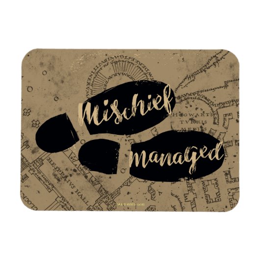 Magnet Flexible Harry Potter | MISCHIEF MANAGED™ Mappage Empreinte (Horizontal)