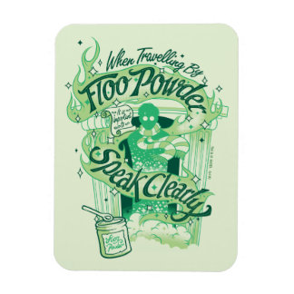 Magnet Flexible Harry Potter | Poudre de cheminée Typographie Grap