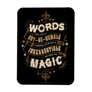 Magnet Flexible Harry Potter Spell   Les Mots Sont Nos Plus Inexha