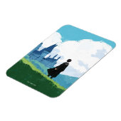 Magnet Flexible HARRY POTTER™ Surplombant le château HOGWARTS™ (Côté Gauche)