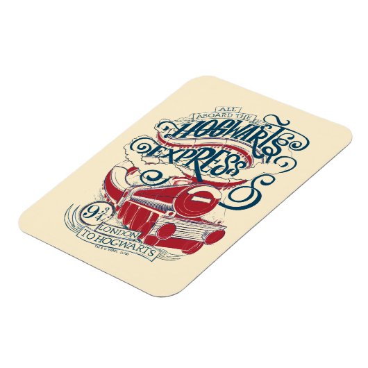 Magnet Flexible Harry Potter | Typographie Express Hogwarts (Côté Gauche)