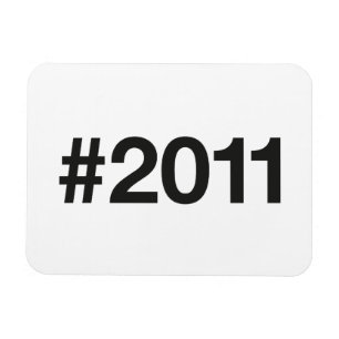 Magnet Flexible Hashtag 14 Anniversaire 2011
