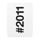 Magnet Flexible Hashtag 14 Anniversaire 2011 (Vertical)