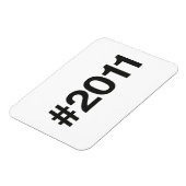 Magnet Flexible Hashtag 14 Anniversaire 2011 (Côté Gauche)