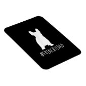 Magnet Flexible hashtag | frenbuldog dad venge (Côté Droit)