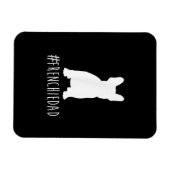Magnet Flexible hashtag | frenbuldog dad venge (Horizontal)