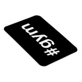 Magnet Flexible Hashtag GYM (Côté Droit)