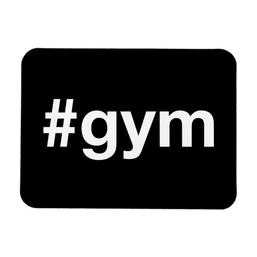 Magnet Flexible Hashtag GYM (Horizontal)