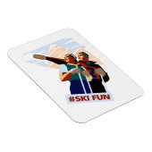 Magnet Flexible Hashtag ski fun (Côté Droit)
