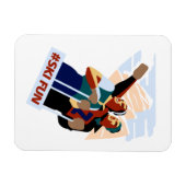 Magnet Flexible Hashtag ski fun (Horizontal)