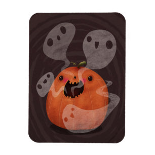 Magnet Flexible Hauné Citrouille Ghosts mignon Halloween Éffrayant