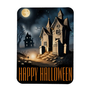 Magnet Flexible Hauny House Happy Halloween