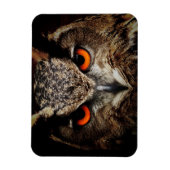 Magnet Flexible Hauteur de la chouette avec yeux orange (Vertical)
