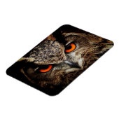 Magnet Flexible Hauteur de la chouette avec yeux orange (Côté Gauche)