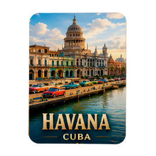 Magnet Flexible Havana Cuba Colonial Caraïbes Voyage Souvenir