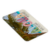 Magnet Flexible Hawaii Beach Aloha Wedding Enregistrer la date (Côté Droit)