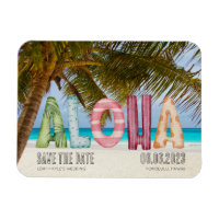 Hawaii Beach Aloha Wedding Enregistrer la date