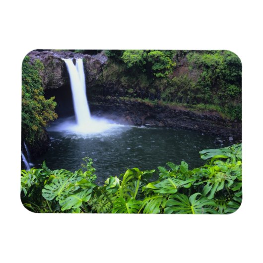 Magnet Flexible Hawaii, Big Island, Hilo, Rainbow Falls, Lush (Horizontal)