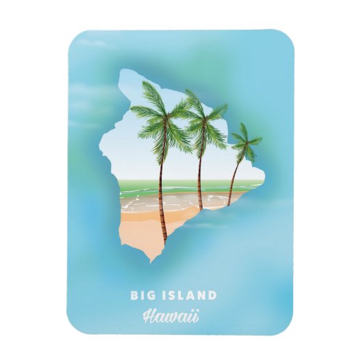 Magnet Flexible Hawaii Grande île (Vertical)
