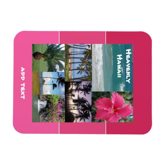 Magnet Flexible Hawaii paradisiaque (Horizontal)