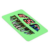 Magnet Flexible Hawaii Picture et USA Flag Text (Côté Droit)