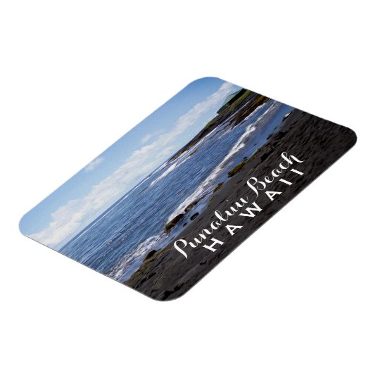 Magnet Flexible Hawaii ・ Plages de sable noir Punalu'u (Côté Gauche)