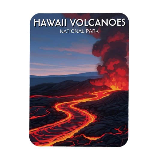 Magnet Flexible Hawaii Volcanoes National Park Travel (Vertical)