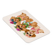 Magnet Flexible Hawaiian Goldendoodle Dogs Flower Lei (Côté Droit)