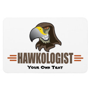 Magnet Flexible HAWKS - Oiseaux, mascotte d'équipe sportive scolai