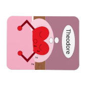 Magnet Flexible Heart Dreams Pink and Purple (Horizontal)