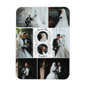 Magnet Flexible Heart Photo Collage mariage Keepsaké (Vertical)