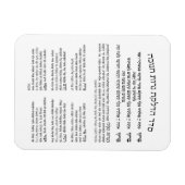 Magnet Flexible Hébreu Hadlakat Nerot Chanukah - Bénédiction Menor (Horizontal)