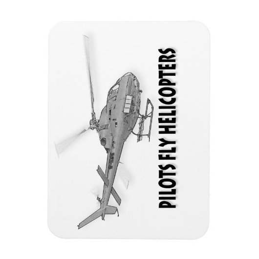 Magnet Flexible Hélicoptères Pilot (Vertical)