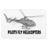 Magnet Flexible Hélicoptères Pilot (Horizontal)