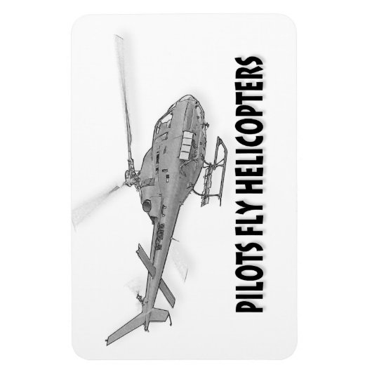 Magnet Flexible Hélicoptères Pilot (Vertical)