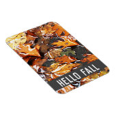 Magnet Flexible Hello Fall Rainy Feuilles (Côté Droit)