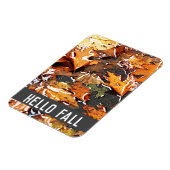 Magnet Flexible Hello Fall Rainy Feuilles (Côté Gauche)