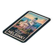 Magnet Flexible Helsinki Finland Cathedral Travel Art Vintage (Côté Gauche)