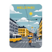 Magnet Flexible Helsinki Tram – Urban Finland Cityscape (Vertical)