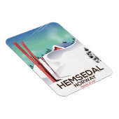 Magnet Flexible Hemsedal Norvège affiche de voyage (Côté Droit)