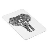 Magnet Flexible Henna Mehndi Eléphant indien décoré (Côté Droit)