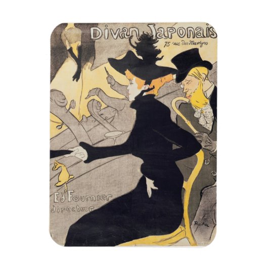 Magnet Flexible Henri de Toulouse-Lautrec | Publicité d'affiche 'L (Vertical)