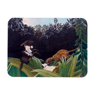 Magnet Flexible Henri Rousseau - Éclaireurs attaqués par un tigre
