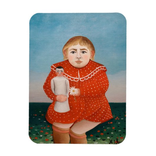 Magnet Flexible Henri Rousseau - Enfant avec poupée (Vertical)